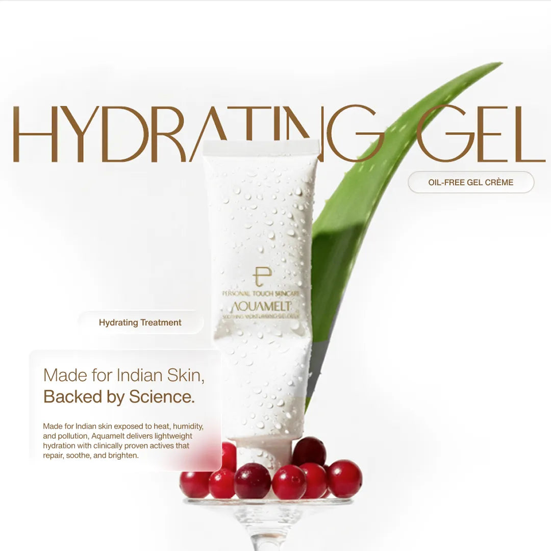 Aquamelt Post-Treatment Soothing Gel - With Glutathione, D-Panthenol & Aquaxyl - After Laser, Waxing, Shaving Relief, Pore Care & Skin Barrier Repair 50g