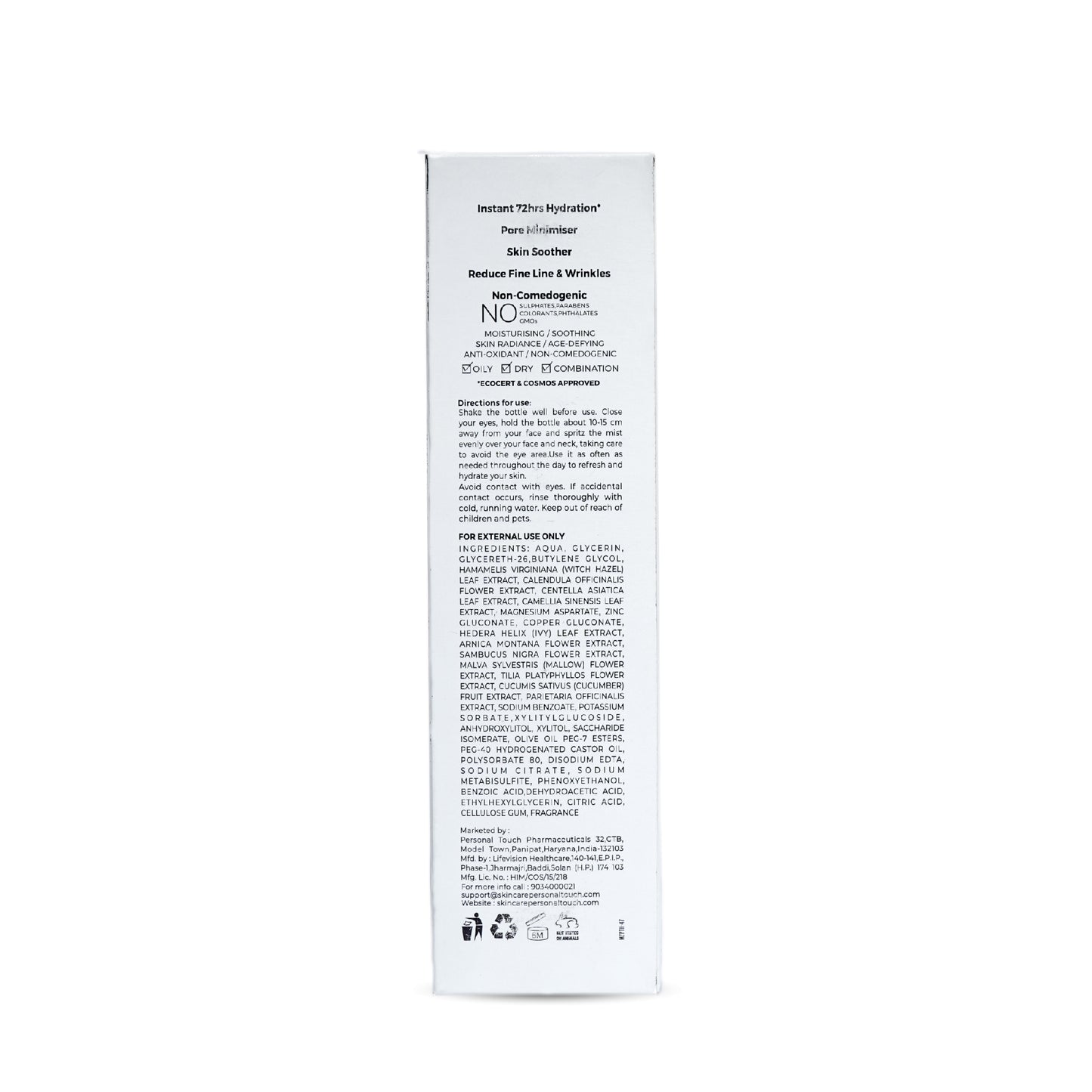 Aquarize - Hydrating Mist Toner with Hyaluronic Acid Extract