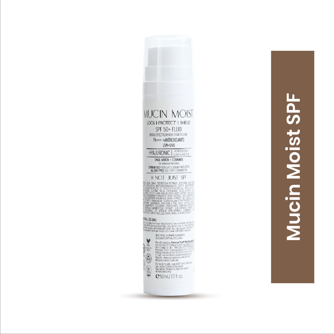 Mucin SPF 50+++ World's First Snail Mucin Sunscreen Sweat & Water Resistant All Skin Types | 50g