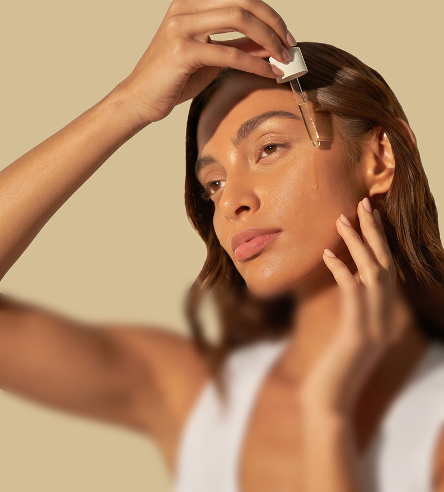 Close-up skincare hero