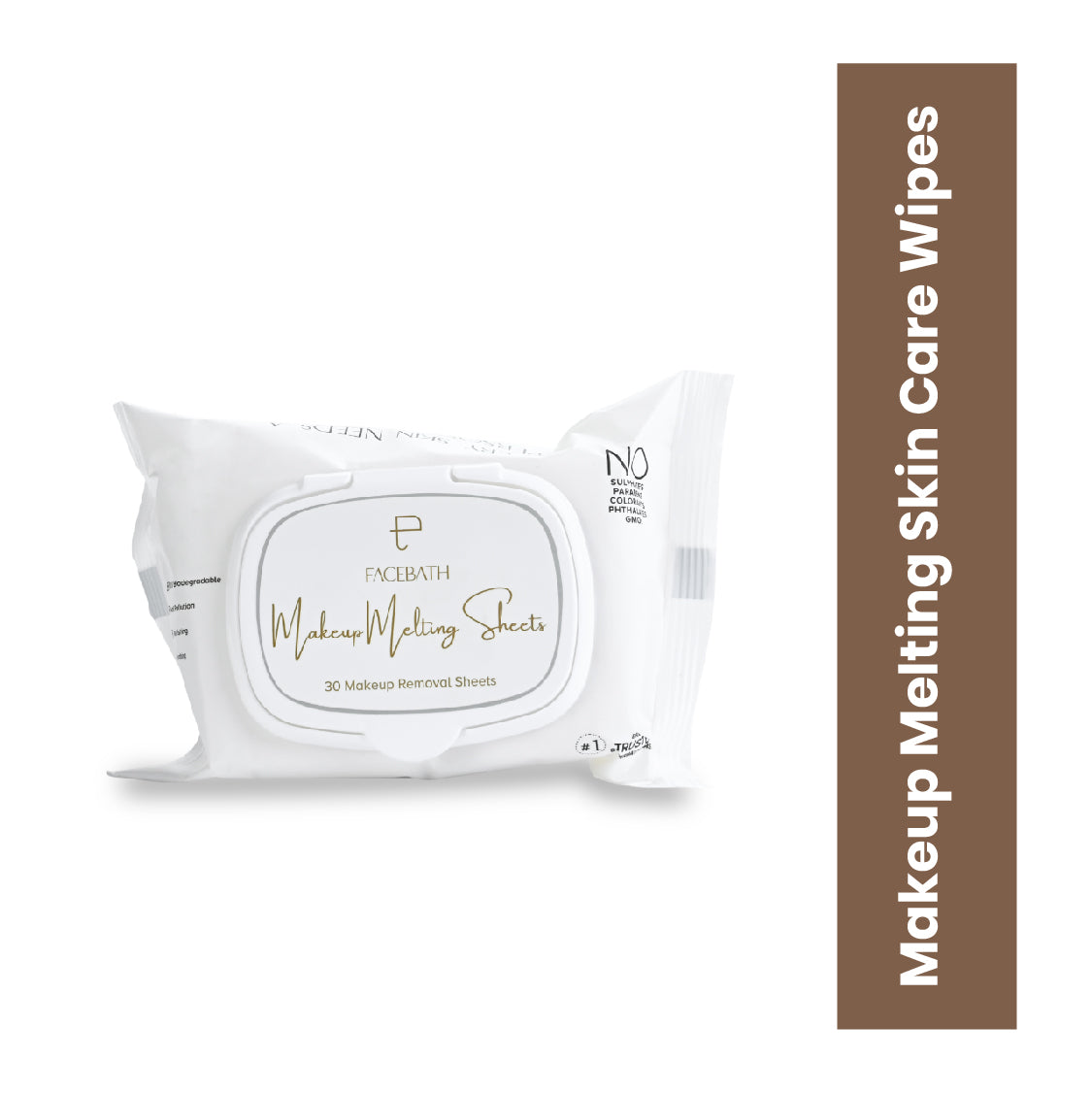 Makeup Melting Skin Care Wipes - World's First Serum Infused Makeup Remover With Hyaluronic Acid (30 Sheets)