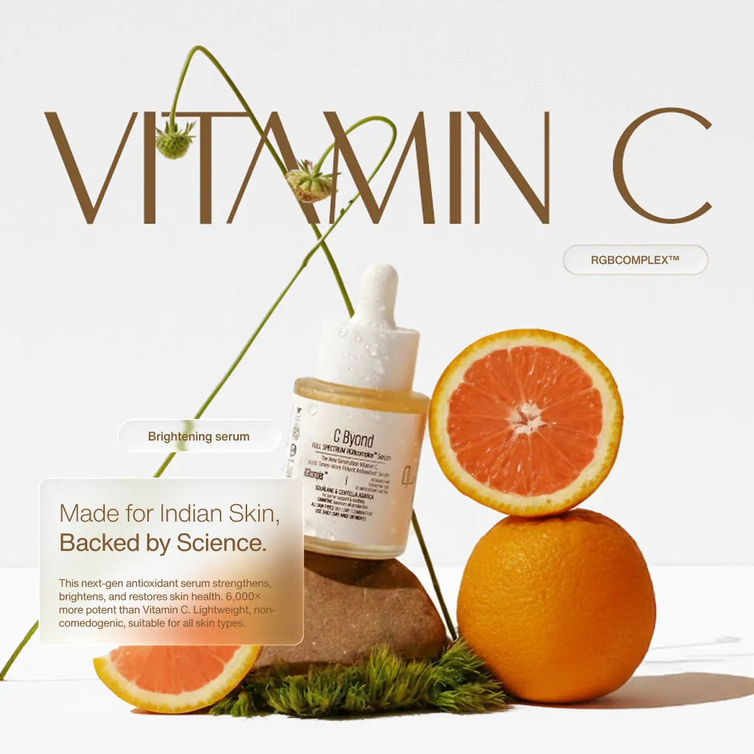 C Byond Serum with RGB Complex, 6000X Potent than Vitamin C, Hyaluronic Acid & Astaxanthin for Advanced Glow, Reduce Pigmentation and Boost Collagen | For All Skin Types | 30ml