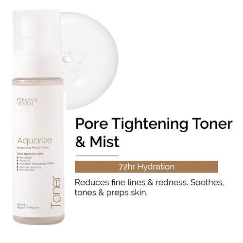 Aquarize Hydrating Toner & Mist with Hyaluronic Acid and Aquaxyl 100 ml
