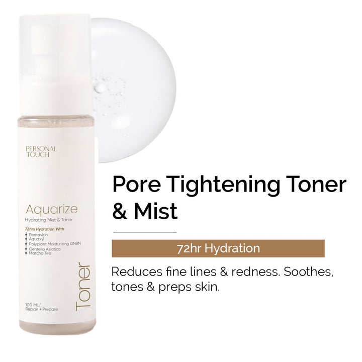 Aquarize Hydrating Toner & Mist with Hyaluronic Acid and Aquaxyl 100 ml