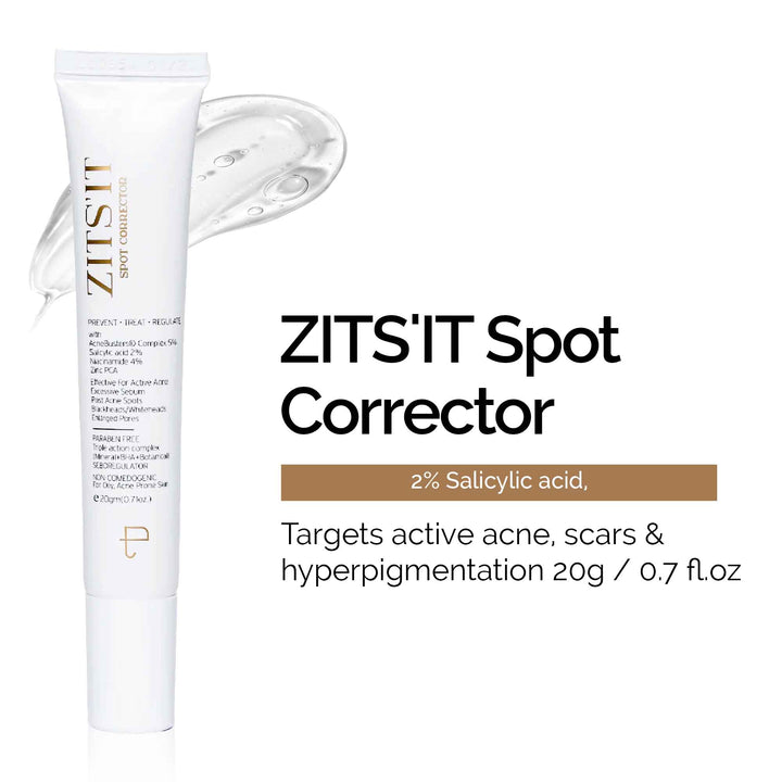 Zitsit Spot Corrector For Active Acne | Acne Scars | Salicylic | Niacinamide | Zinc - Acne Prone & Active Acne | 20g