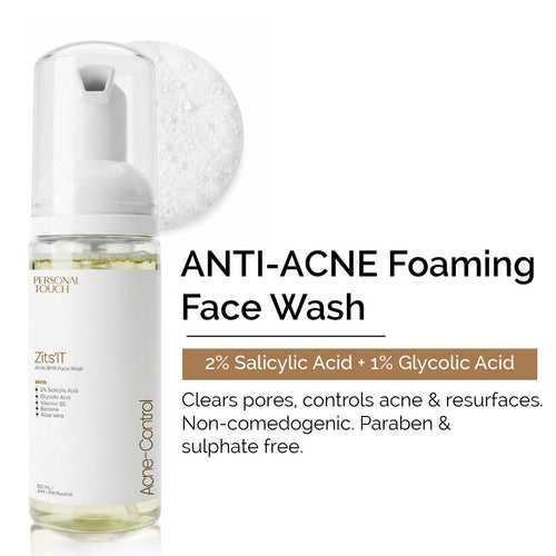 Zitsit Foaming Acne Face Wash with Glycolic & Salicylic Acid 50 ml