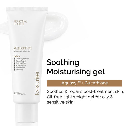 Aquamelt Moisturizer Post-Treatment Soothing Gel with Glutathione & Panthenol - 50 g