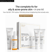 Brightening Therapy Trial Kit | for Oily & Combination Skin | Facewash + Serum + Moisturiser + Sunscreen