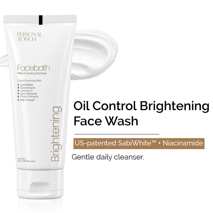 Facebath Oil Control Face Wash with Niacinamide and Sabi-White - 100 ml