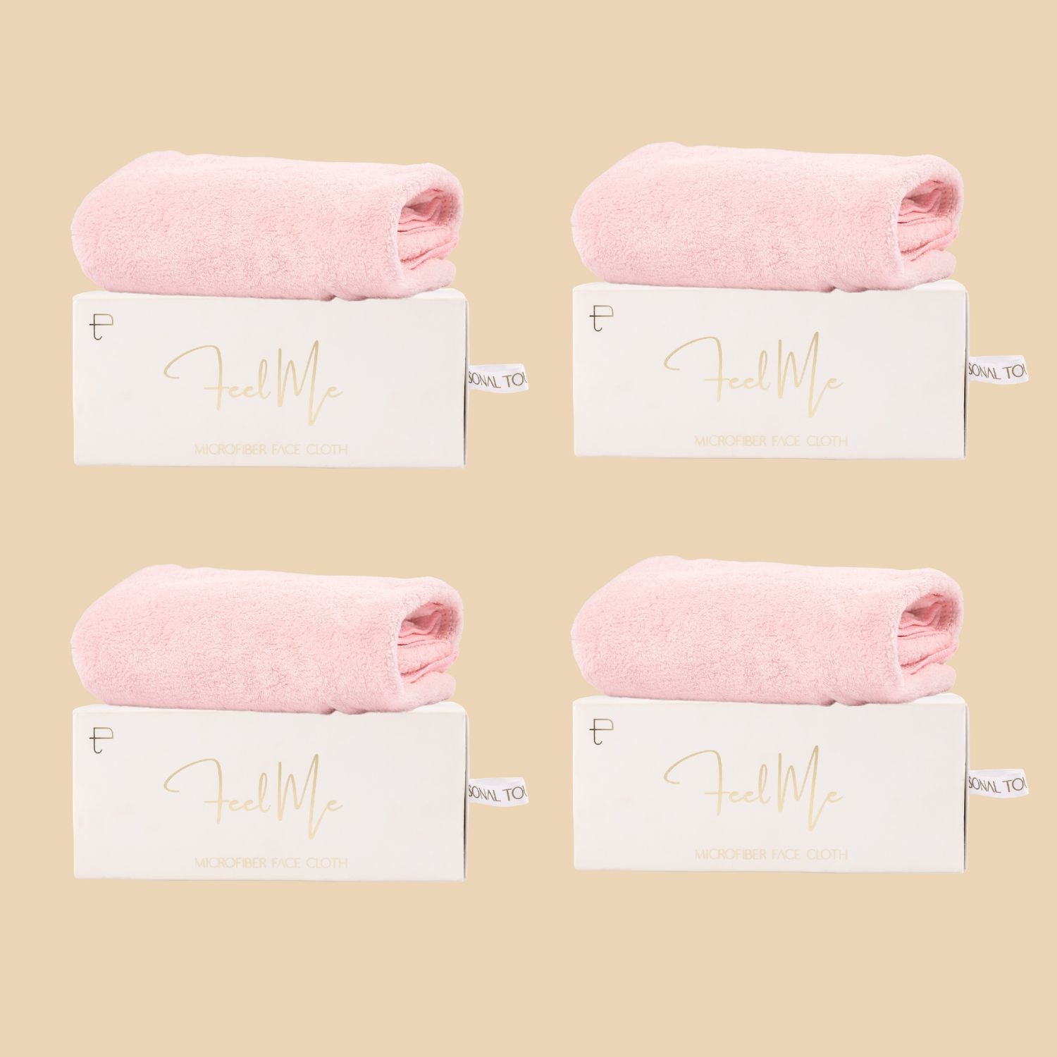 Combo of 4 x Feel Me Face Towels