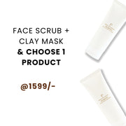 Combo of Facebath Clay Mask, Facebath Face Scrub + Choose Any 1 Product