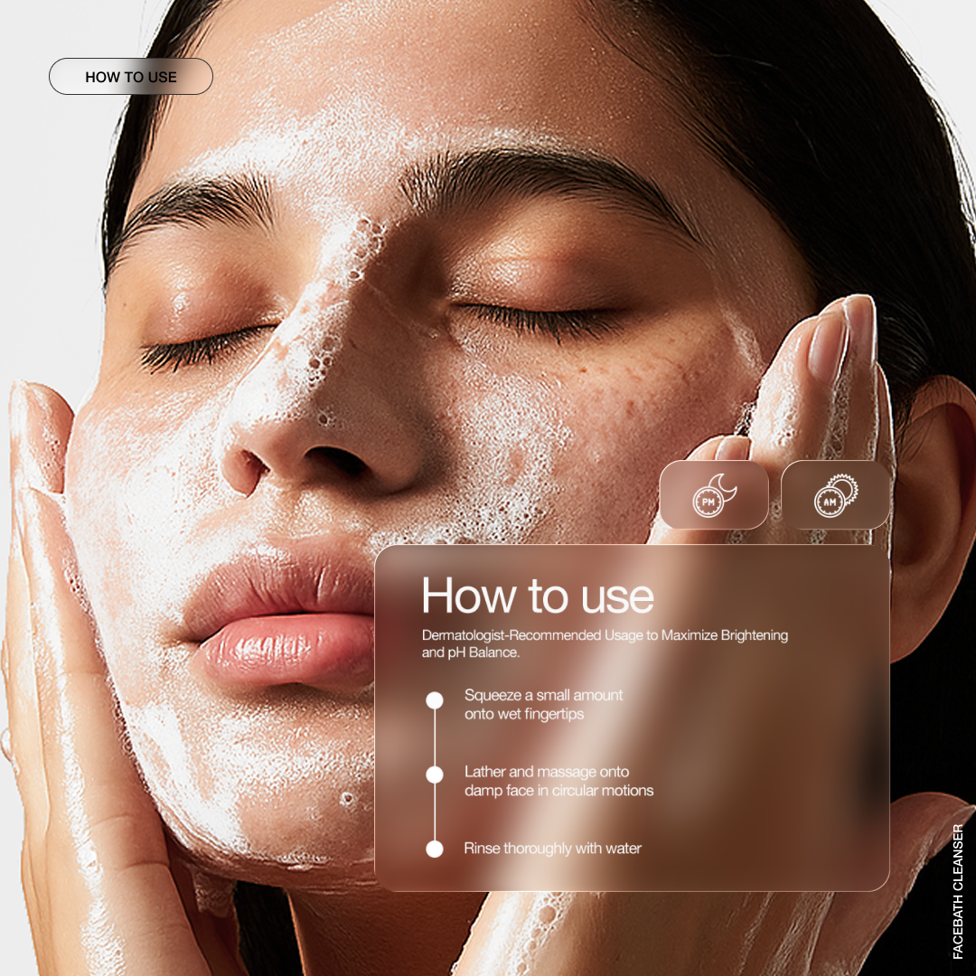Facebath Deep Cleansing Facewash All Skin Types Niacinamide Pigmentation Correction - Oily, Normal & Combination Skin | 100ml
