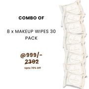 MBM Combo of 8 x Makeup Wipes 30 Pack