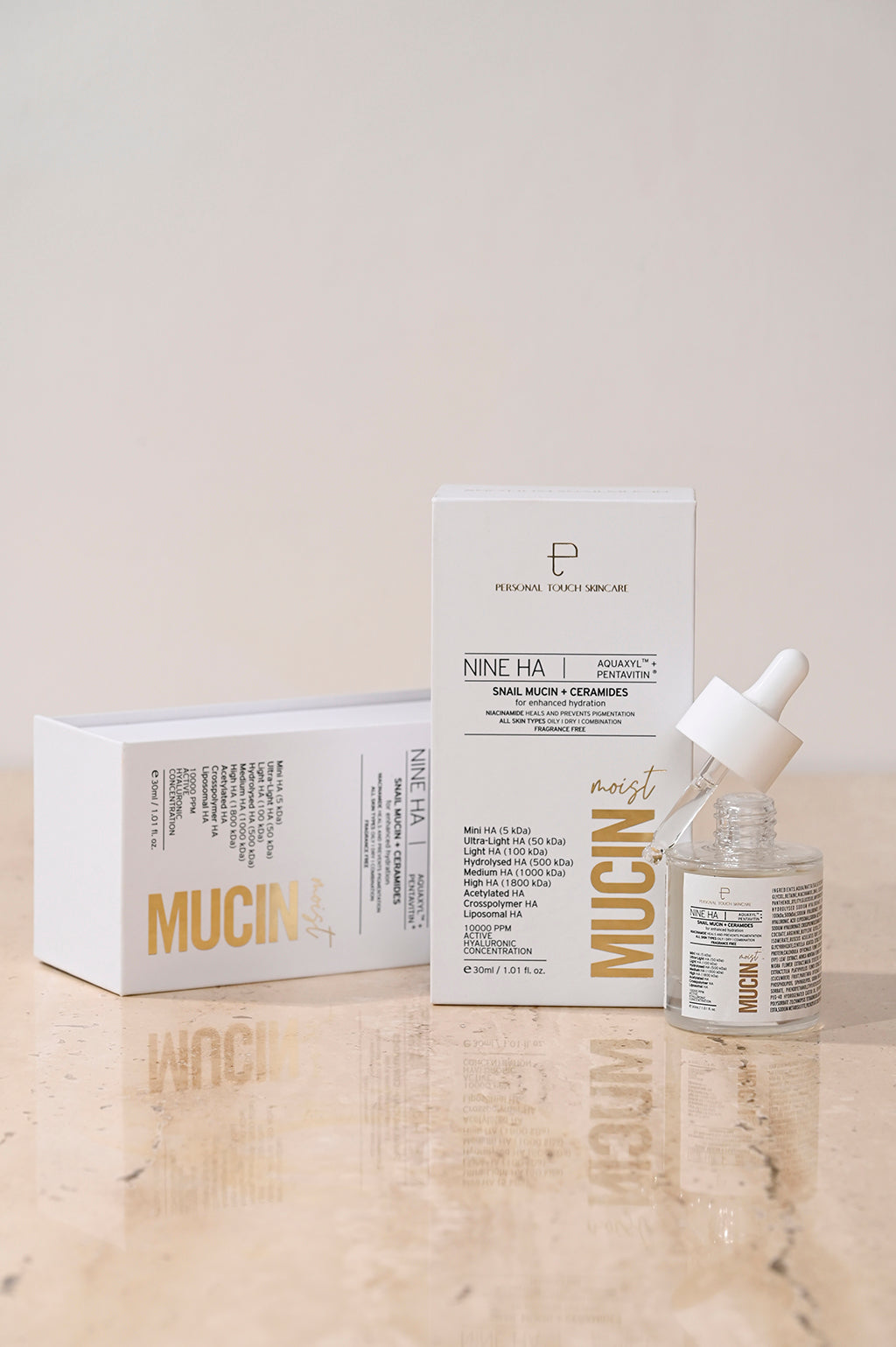 Snail Mucin and Hyaluronic Acid Serum - Mucin Moist