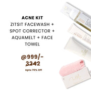 MBM Acne Kit - Zitsit Facewash, Zitsit Spot Corrector, Aquamelt & Face Towel