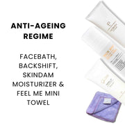 Anti-Ageing Regime - Facebath 50ml, Backshift, Skindam Moisturizer & Feel Me Mini Towel