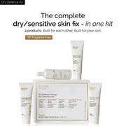 Dry Defence Therapy Trial Kit |  Facewash + Serum + Moisturiser + Sunscreen | for Dry & Sensitive Skin