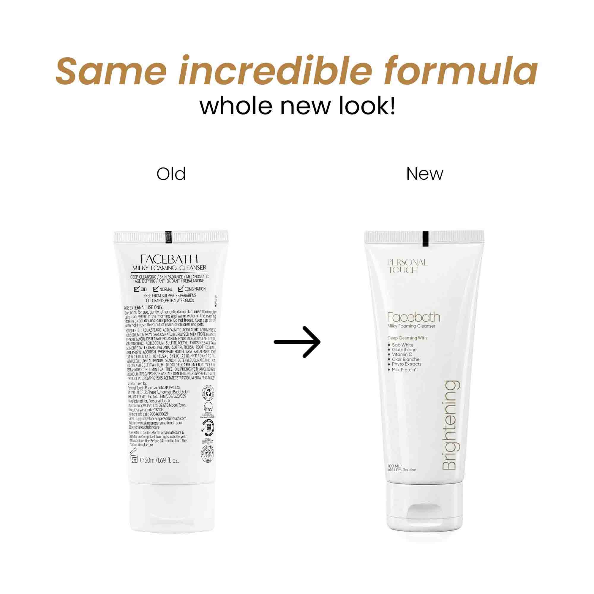 Facebath Oil Control Face Wash with Niacinamide and Sabi-White - 100 ml