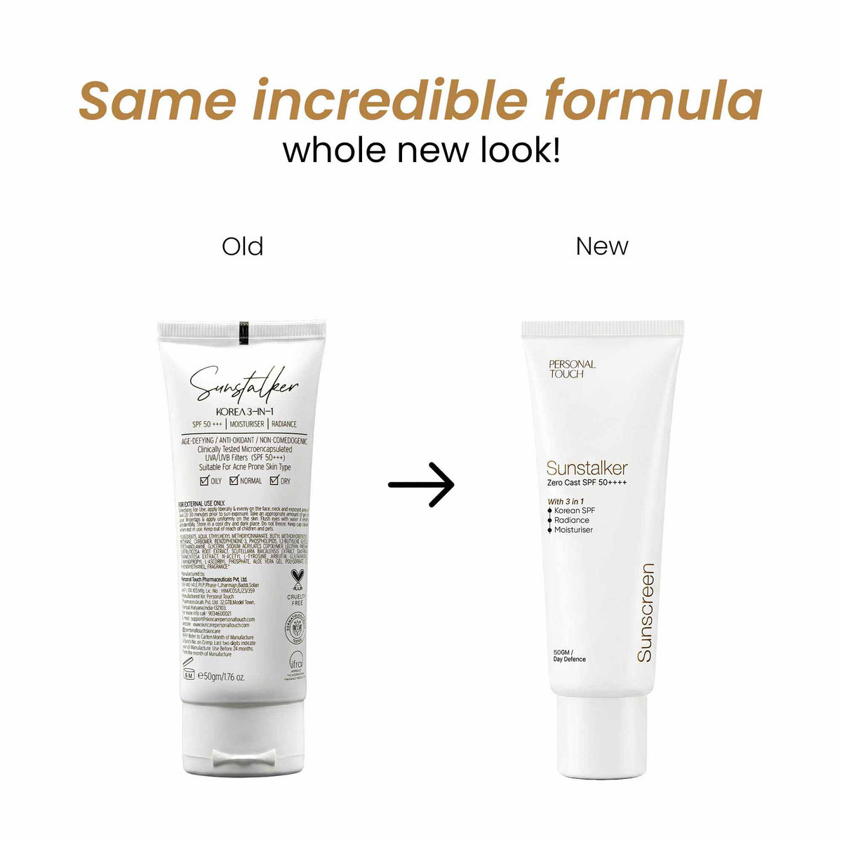 Sunstalker 3-in-1 Sunscreen SPF 50+++ with Moisturizer + Serum