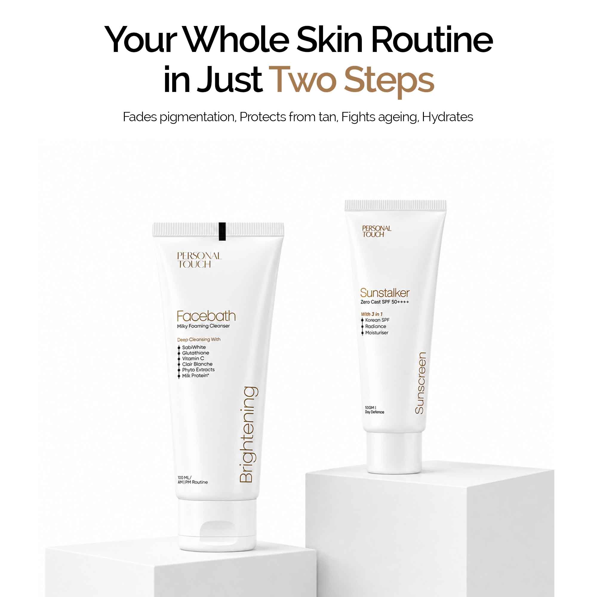 Flash Combo of Facebath 100ml & Sunstalker - 50g