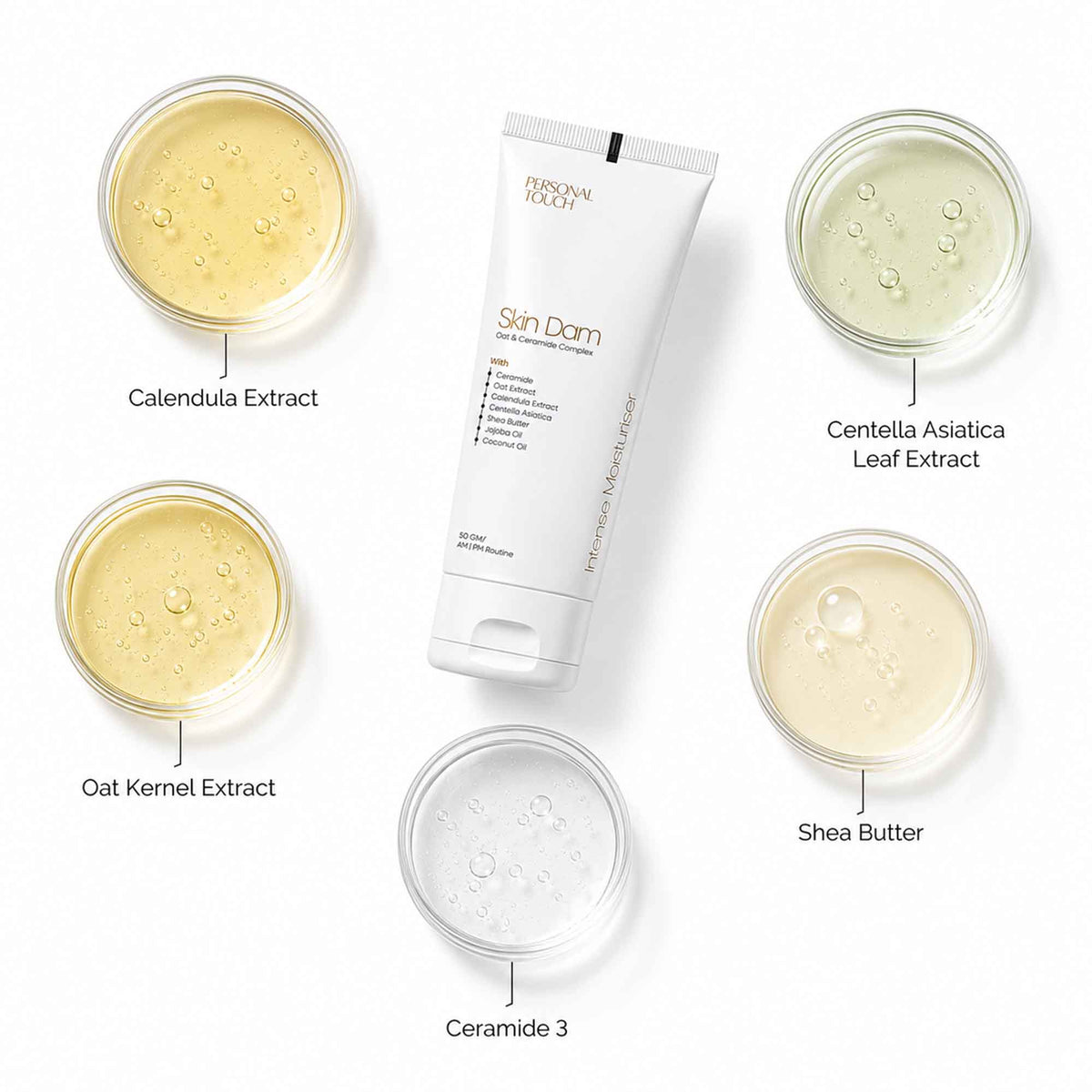 Skindam Barrier-Repair Moisturizer with Ceramides and Oats 50 g