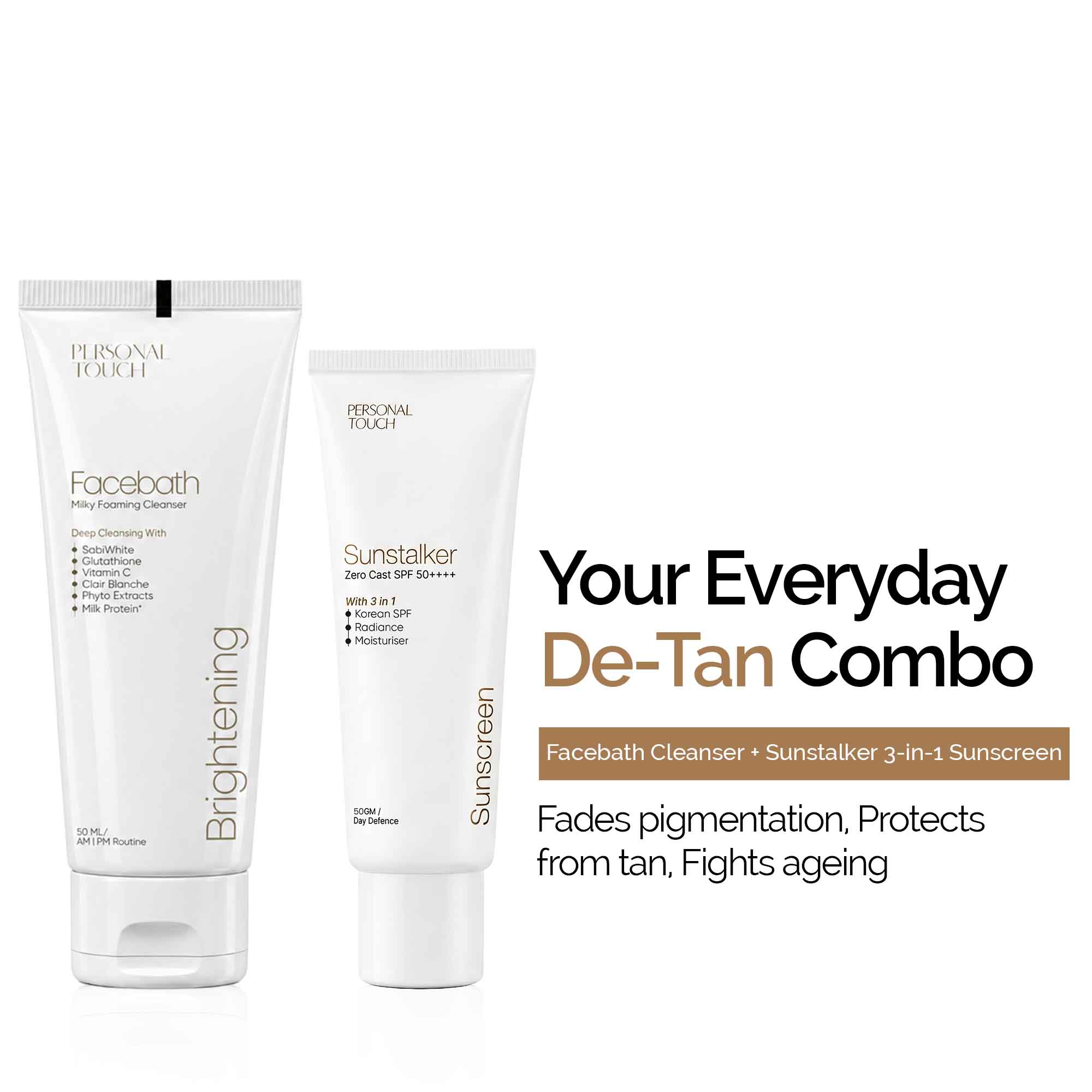 Flash Combo of Facebath 100ml & Sunstalker - 50g