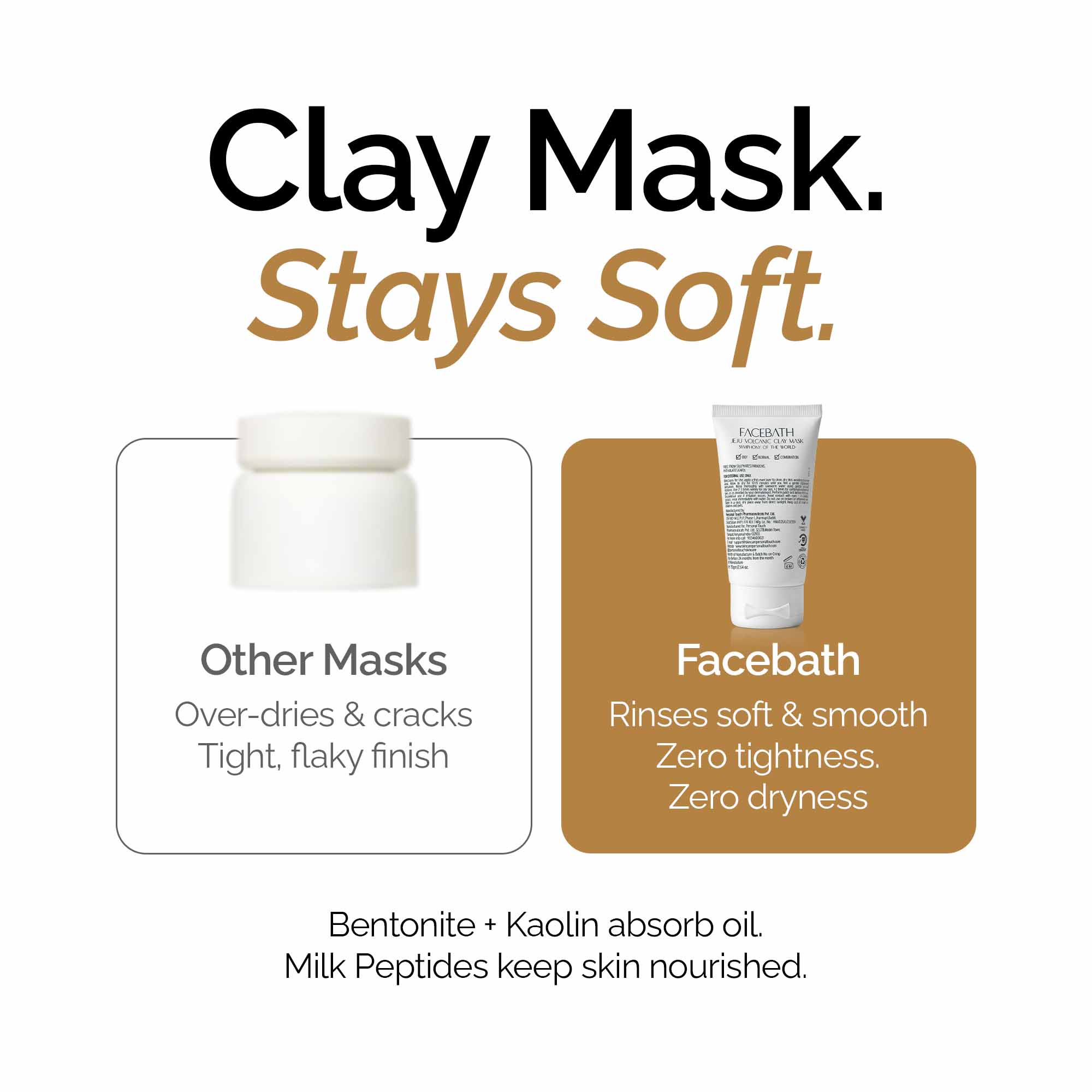 Facebath Jeju Volcanic Clay Mask 75g + Surprise Gift