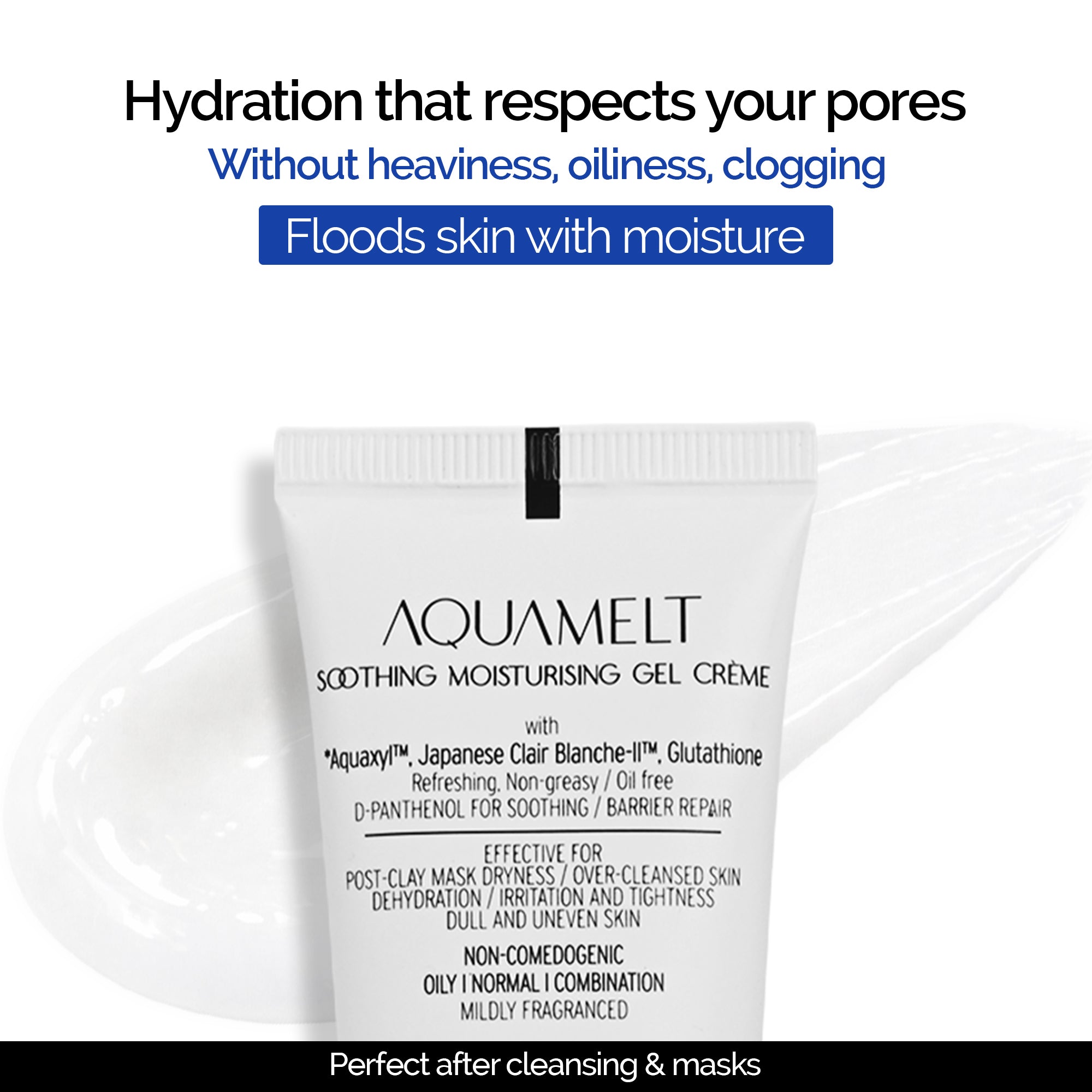 Aquamelt Moisturizer Post-Treatment Soothing Gel with Glutathione