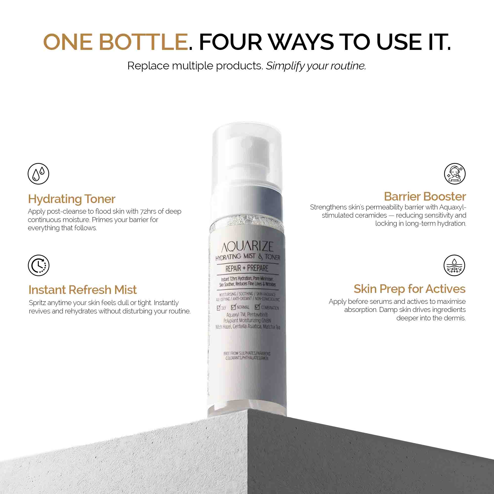 Aquarize Hydrating Toner & Mist 100 ml