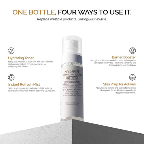 Aquarize Hydrating Toner & Mist with Hyaluronic Acid and Aquaxyl 100 ml
