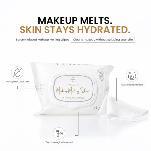 Makeup Removing Wipes with Hyaluronic Acid Serum 30 Sheets