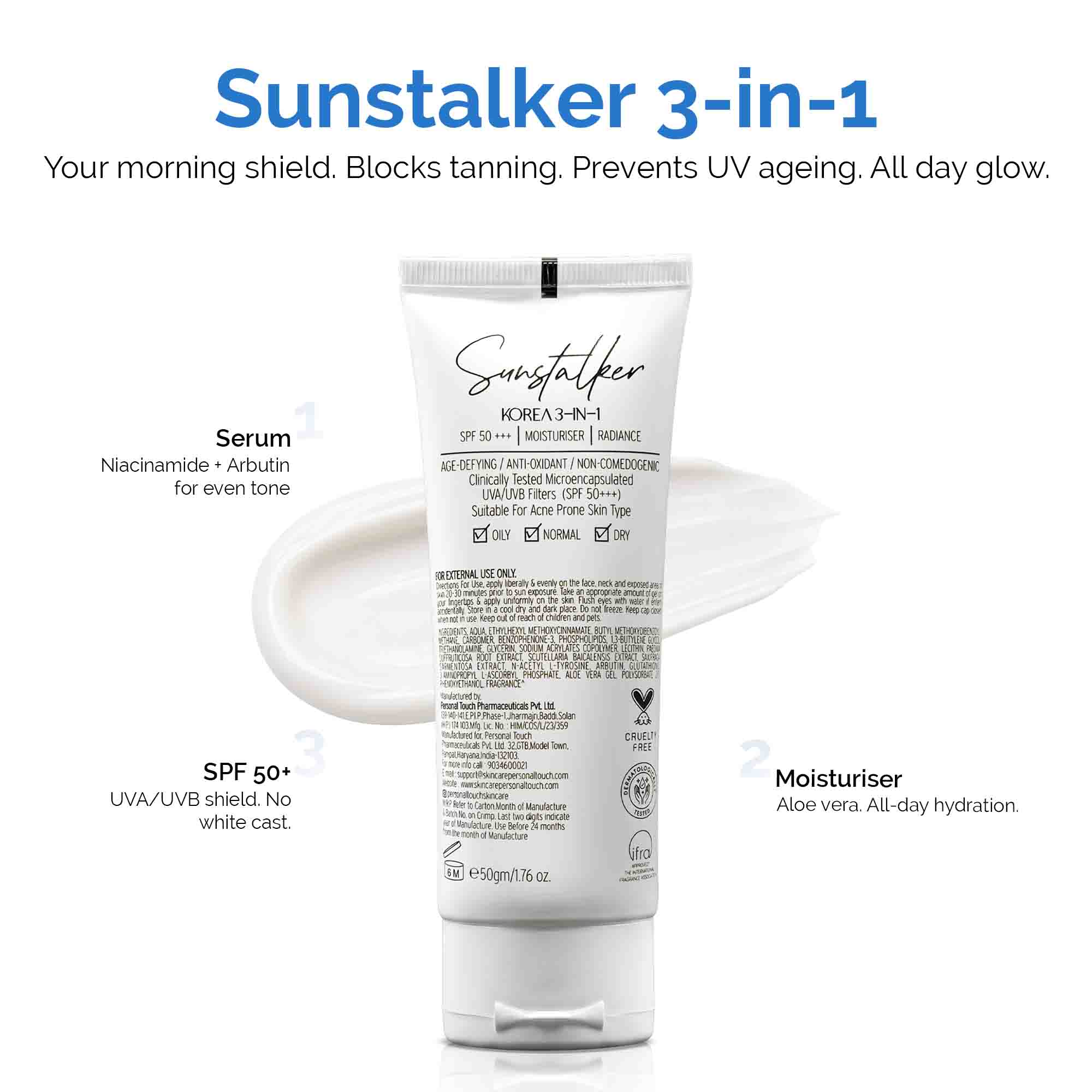 Flash Combo of Facebath 100ml & Sunstalker - 50g