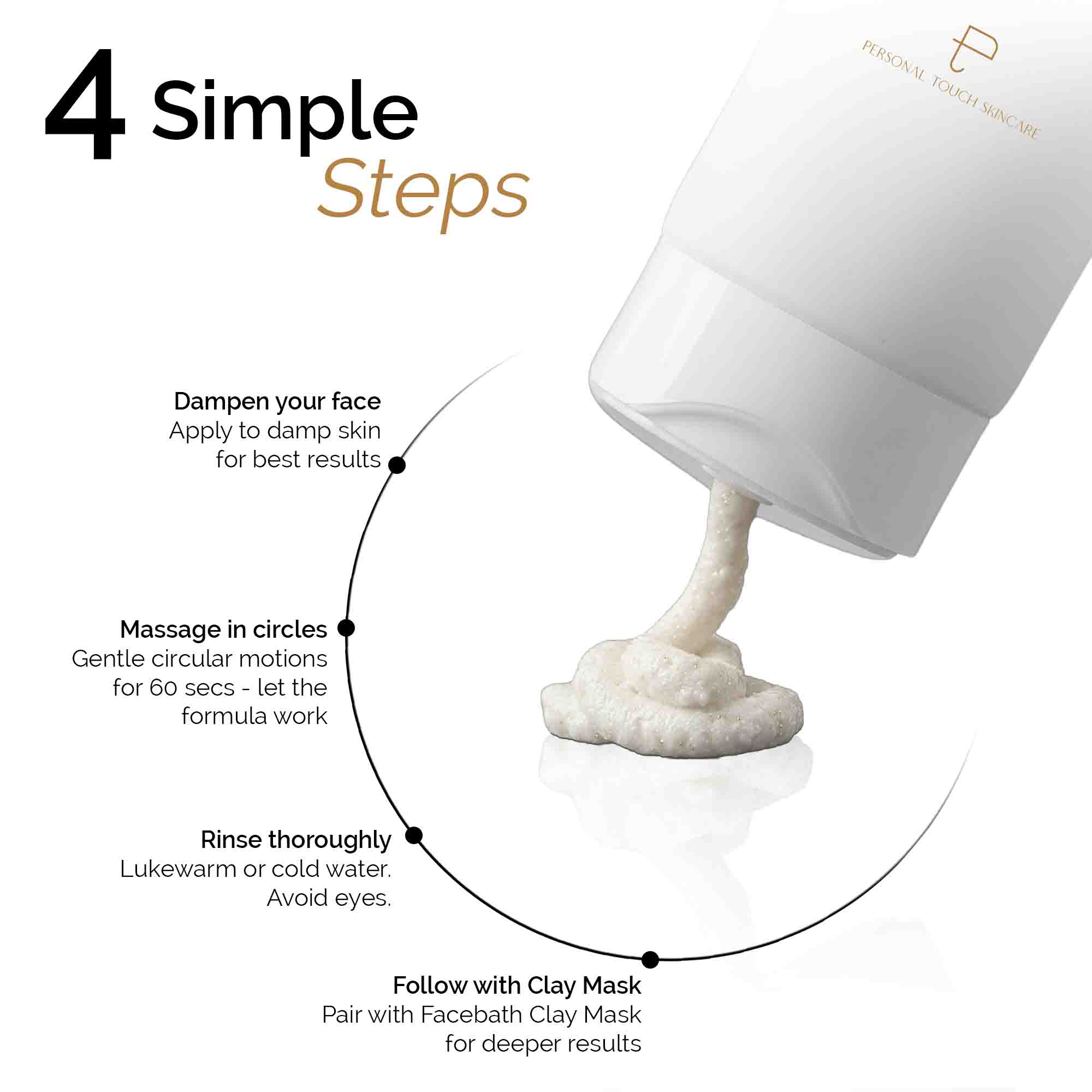 Facebath Gentle Trifoliating Scrub with AHAs + Milk Peptides 50 g