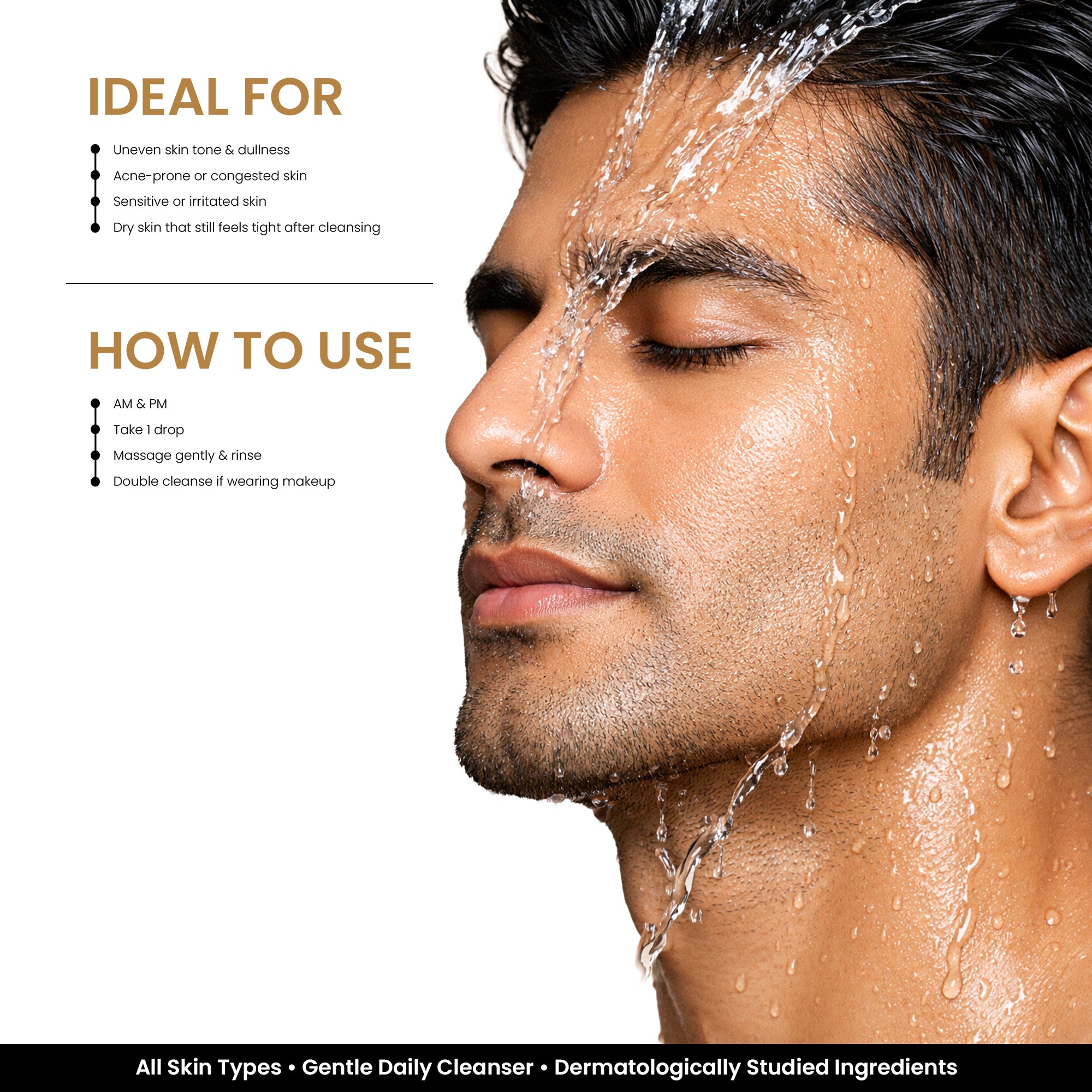 Facebath Oil Control Face Wash with Niacinamide and Sabi-White - 100 ml