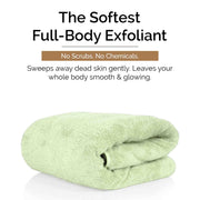 Feel Me Ultra-Soft Microfiber Bath Towel - Gentle Exfoliating Body Towel