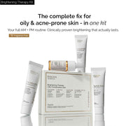 Brightening Therapy Trial Kit | for Oily & Combination Skin | Facewash + Serum + Moisturiser + Sunscreen