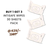 Buy 1 Get 3 - Combo of 3 x Intisafe Wipes (30 Sheets Pack)