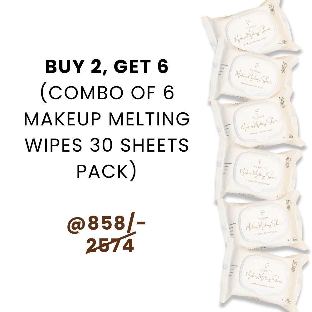 Buy 2, Get 6 (Combo of 6 x Makeup Melting Wipes 30 Sheets Pack)