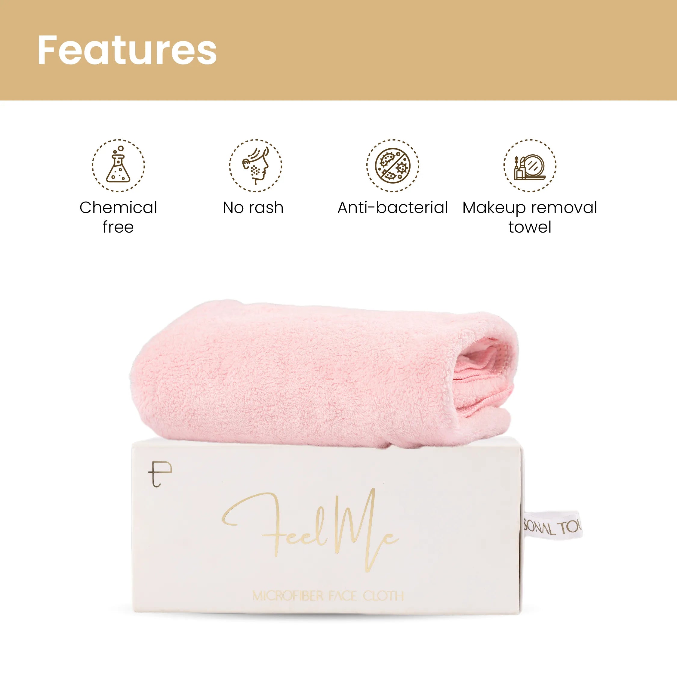 Buy 2 x Feel Me Face Towels, Get 2 x Feel Me Bath Towels Free