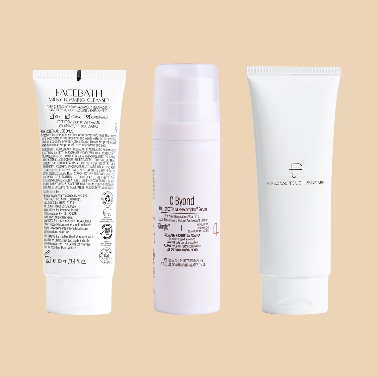 Combo of Facebath 100ml, C Byond & Sunstalker