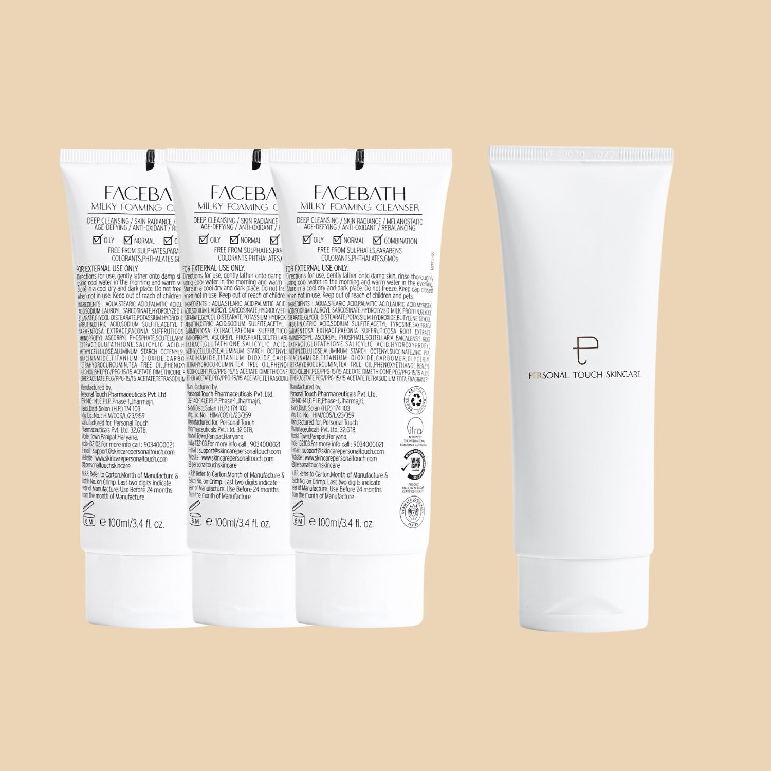 Buy 4 at 999 (Combo of 3 x Facebath 100ml & 1 x Sunstalker)