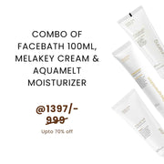 Combo of Facebath 100ml + Melakey Cream + Aquamelt Moisturizer