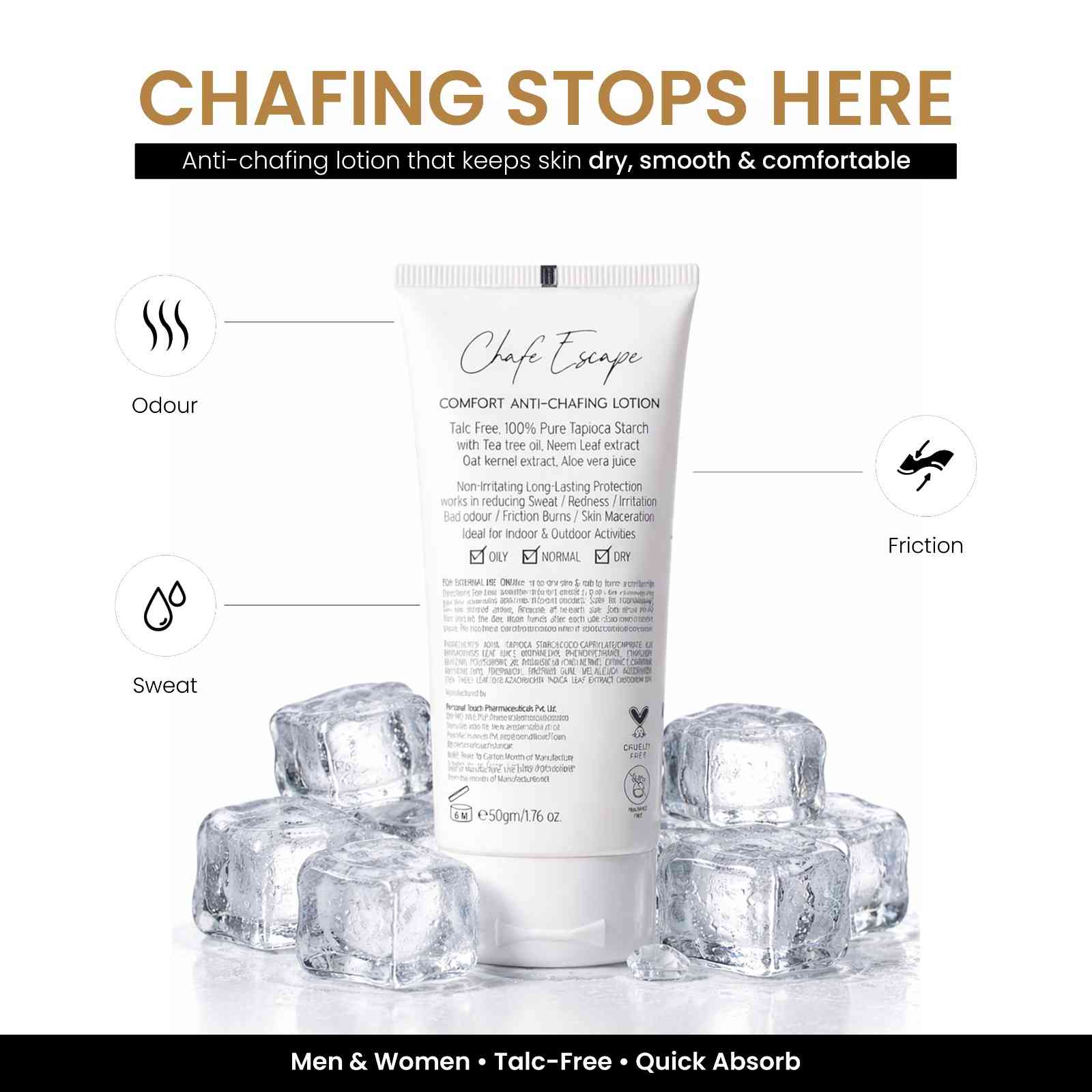 Chafe Escape Anti-Chafing & Anti-Friction Lotion - 50 g