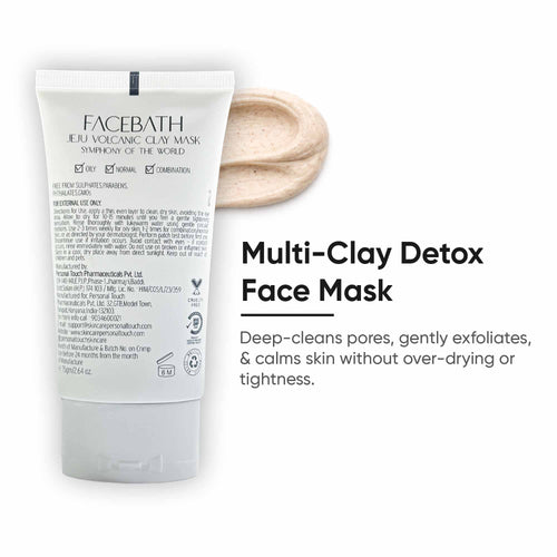 Facebath Jeju Volcanic Clay Mask with Oatmeal - 75 g