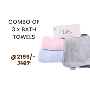 Combo of 3 x Feel Me Bath Towels