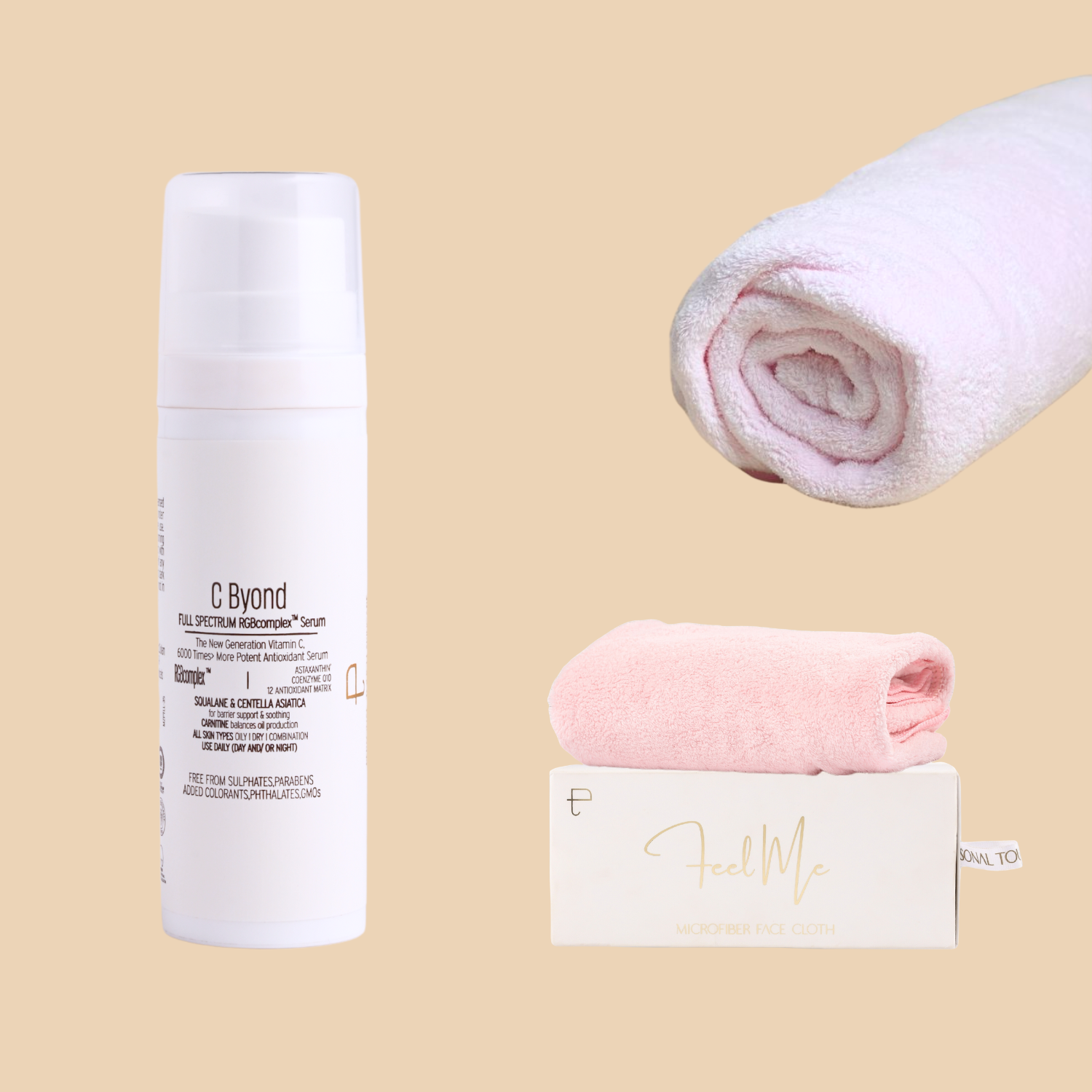 Buy C Byond, Get Feel Me Face Towel & Feel Me Bath Towel Free