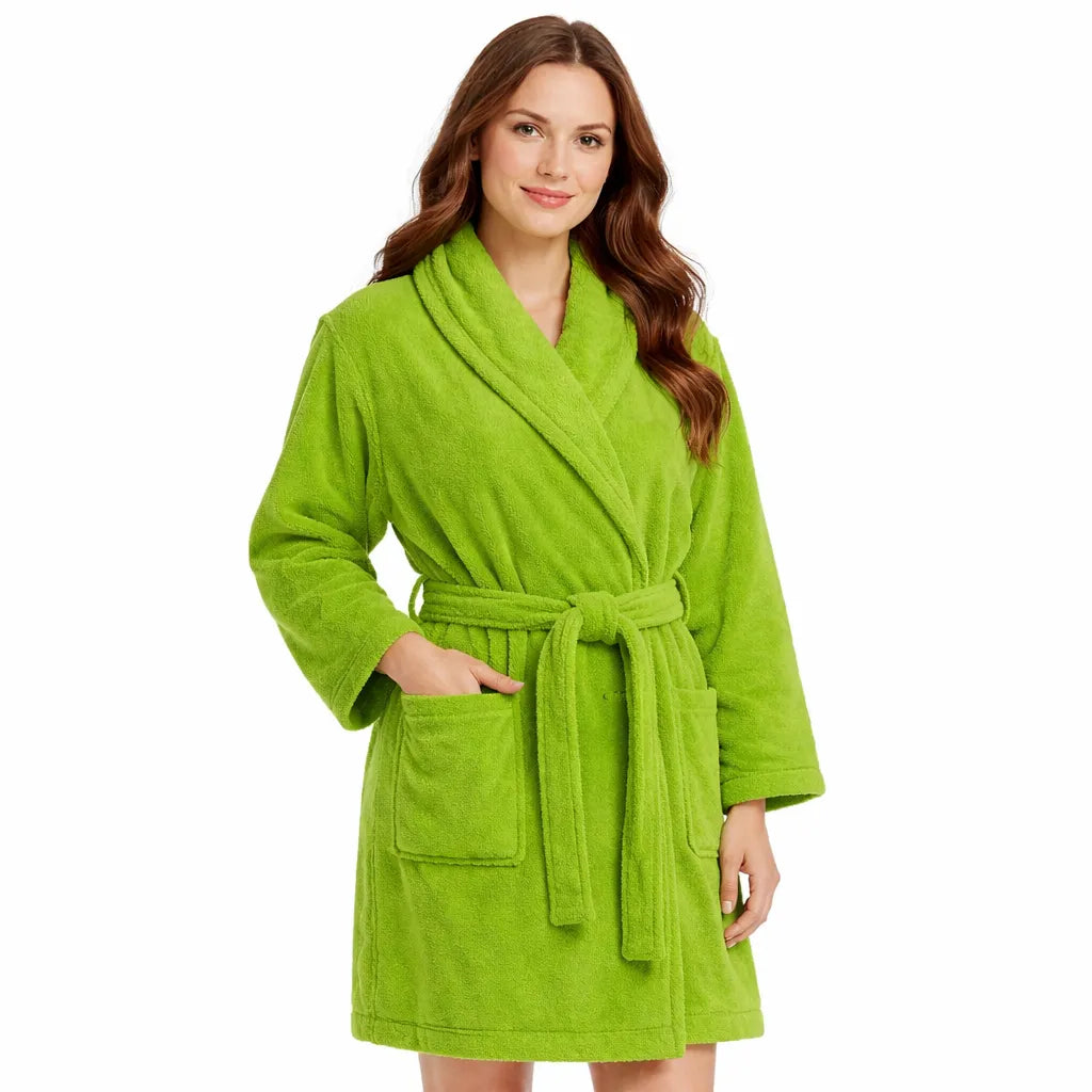 Feel Me Premium Microfiber Bathrobe - Ultra-Soft Quick-Dry Luxury Bath Robe
