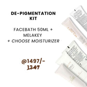 De-Pigmentation Kit - Facebath 50ml + Melakey + Moisturizer
