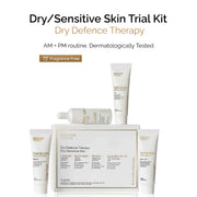 Dry Defence Therapy Trial Kit |  Facewash + Serum + Moisturiser + Sunscreen | for Dry & Sensitive Skin