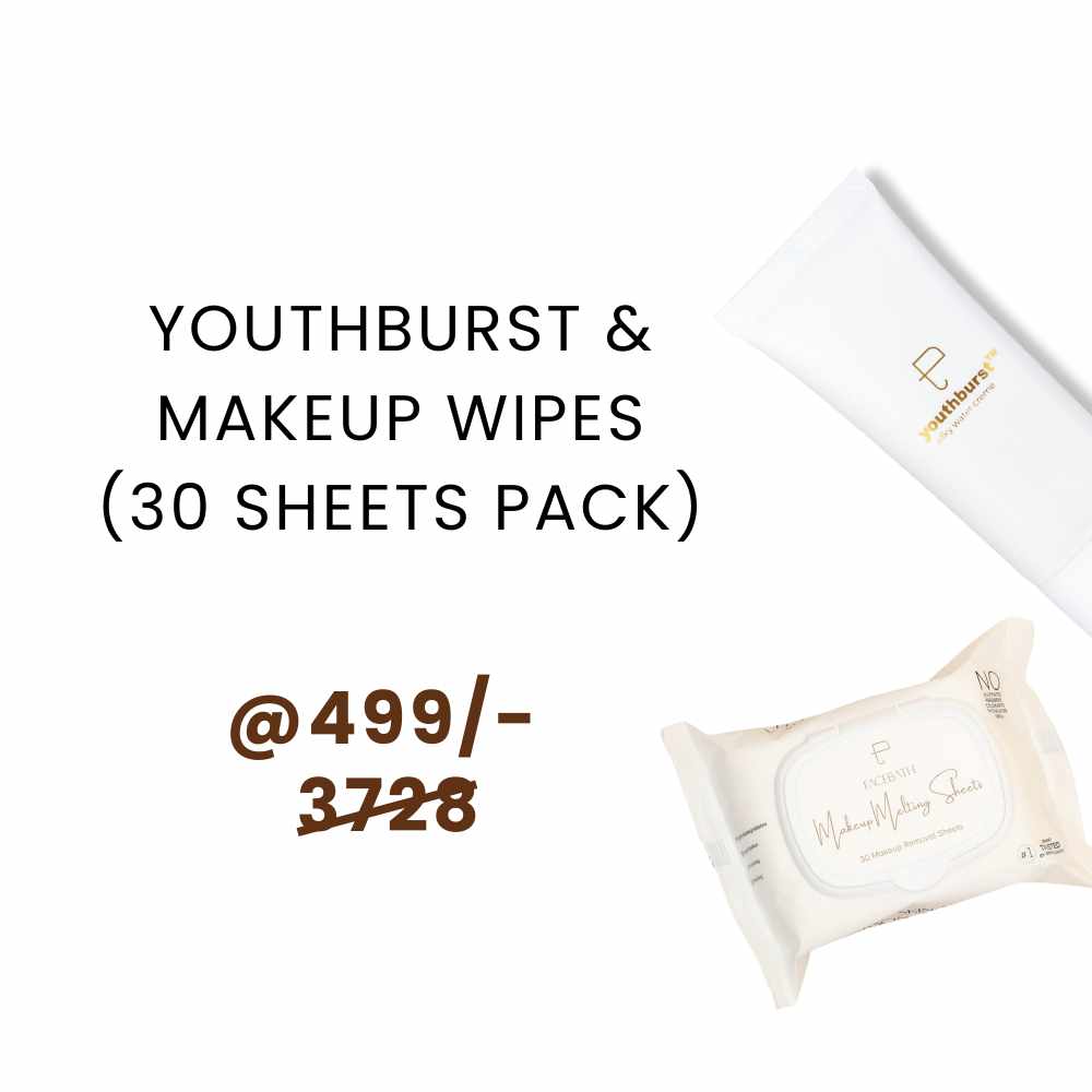 Combo of Youthburst & Makeup Wipes (30 Sheets Pack)